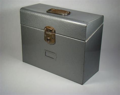 antique metal document box|metal filing box tesco.